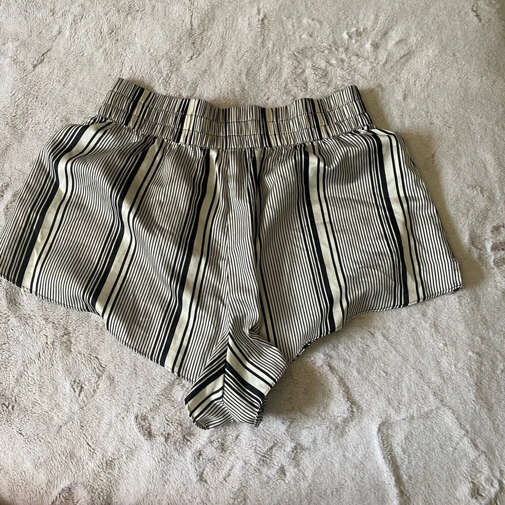 Victoria's Secret Black and White High Waist Shorts